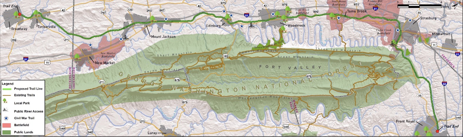 Shenandoah Rail Trail Map 2